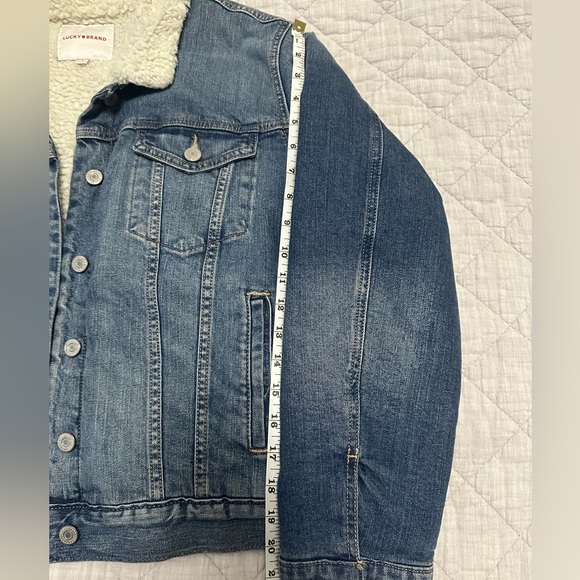 : LUCKY & BRAND Women’s L Warm Lined Denim Jacket - Picture 8 of 10